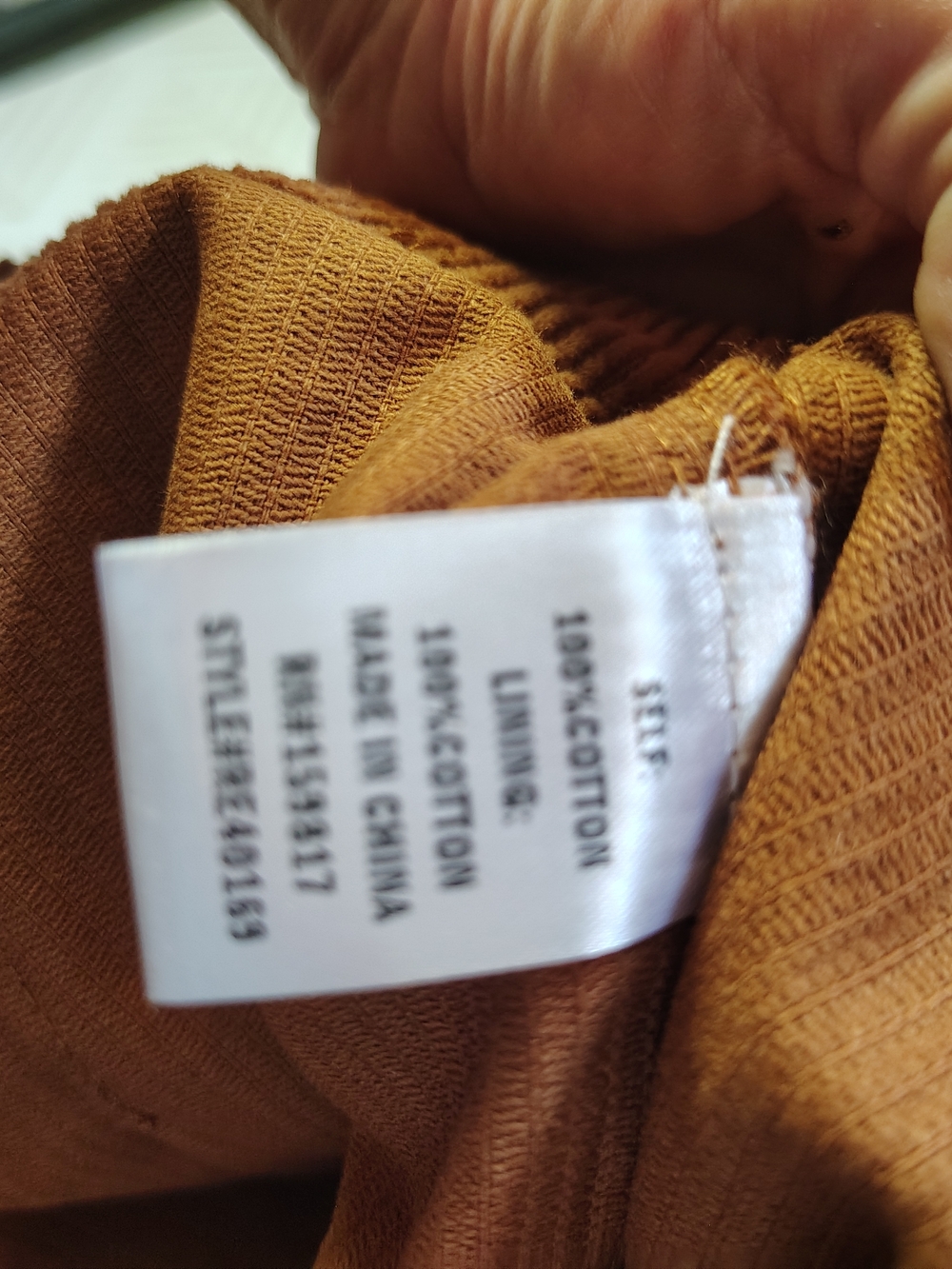 Alter'd State Rust Orange Brown Corduroy Women's Pleated Skirt Medium Boho Cotto - Picture 6 of 10